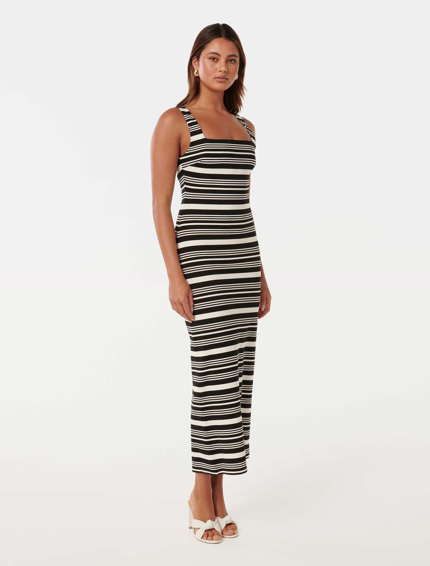 Beverly Square Neck Midi