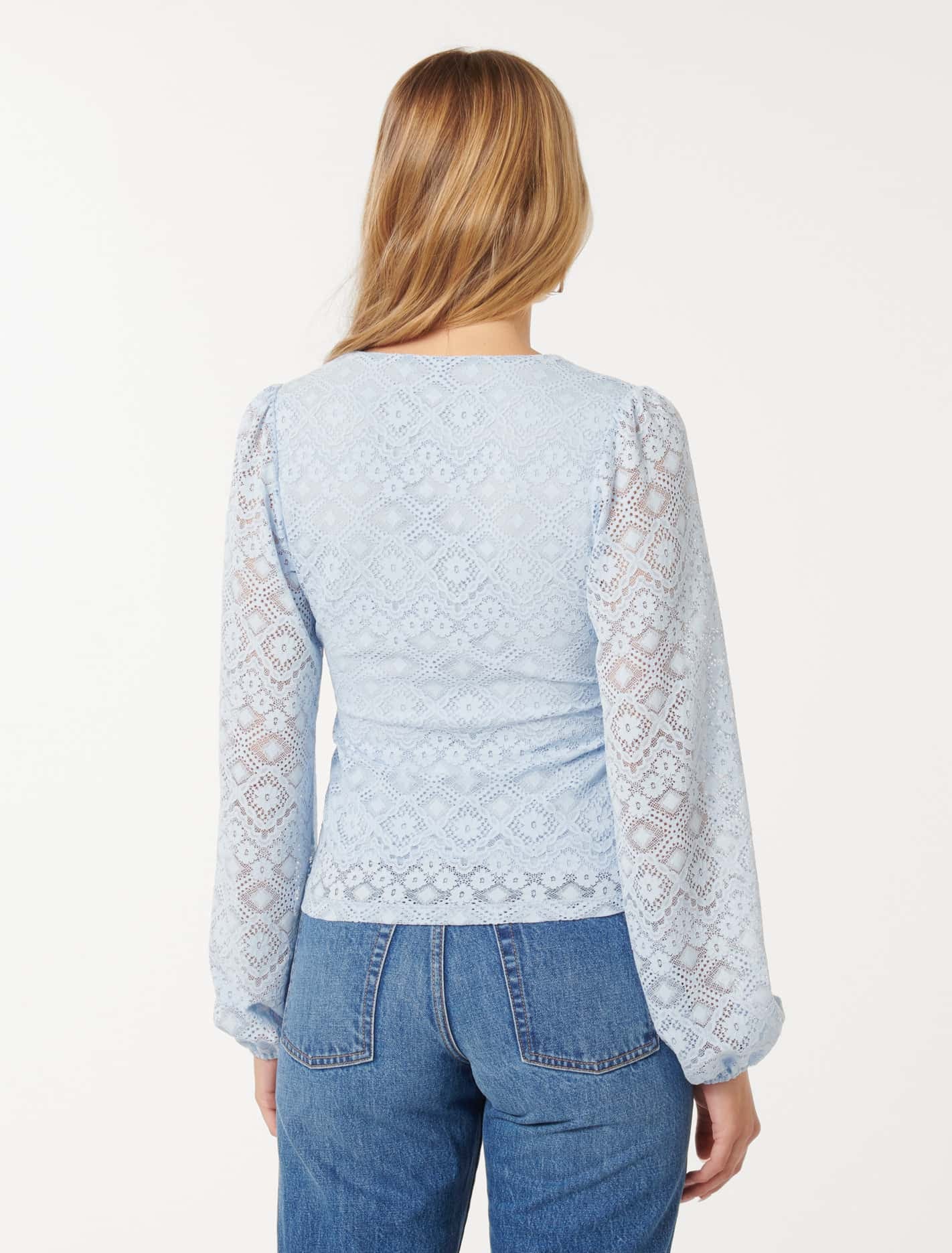 Serenity Button Front Lace Top