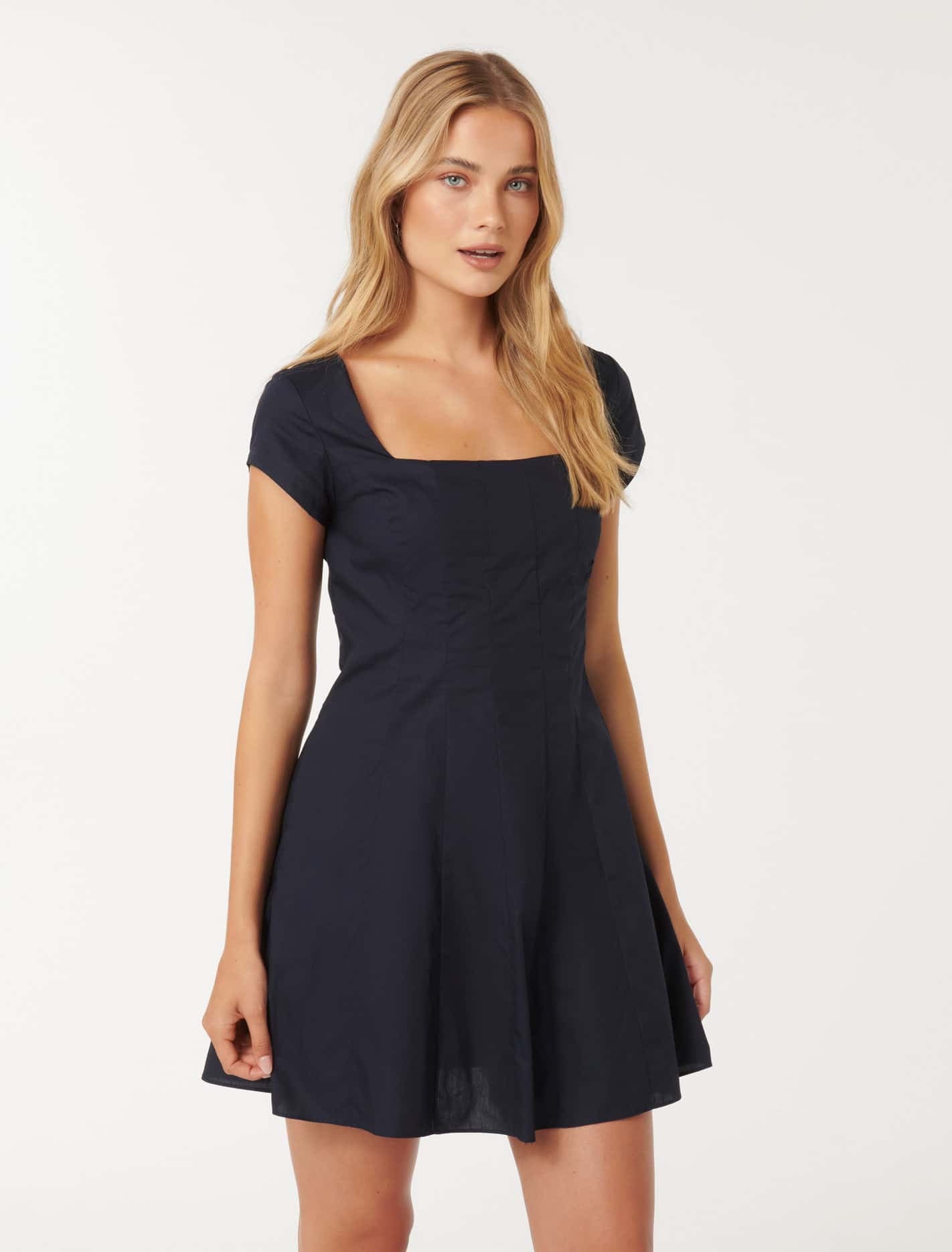 Regina Cap-Sleeve Mini Dress