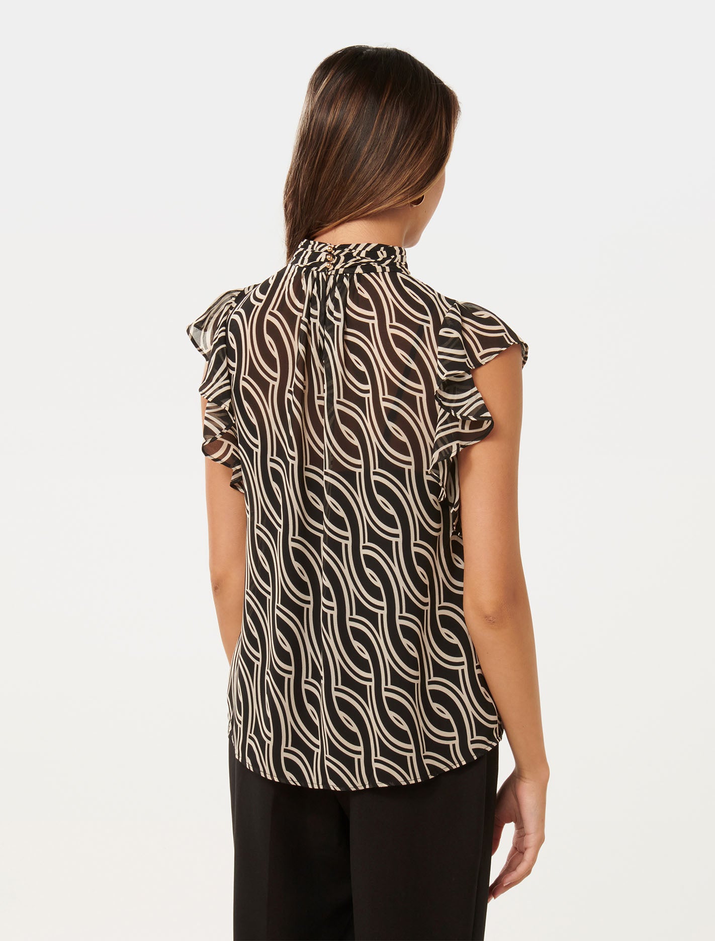 Rayne Petite High-Neck Blouse