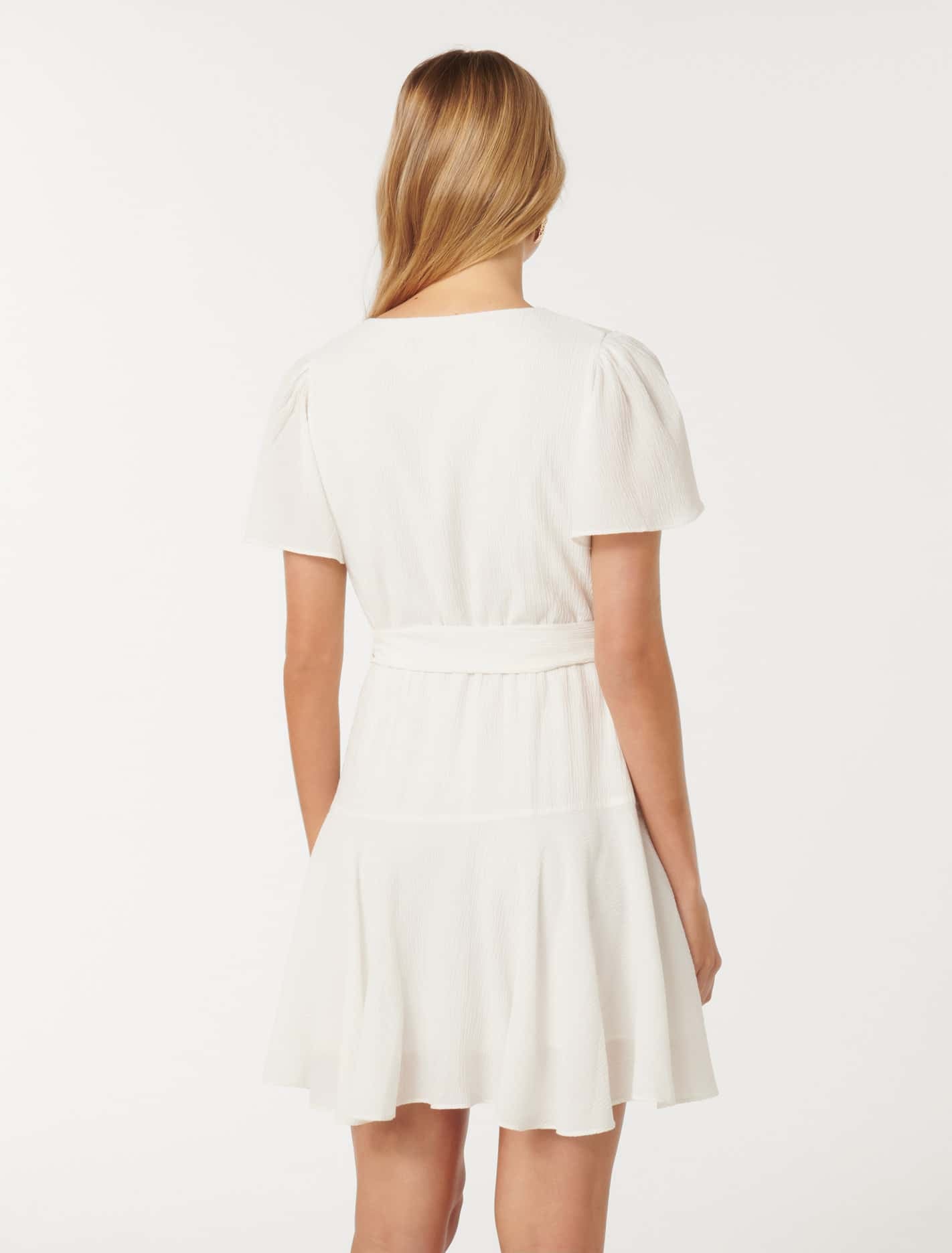 Chrissie Flutter Sleeve Mini Dress