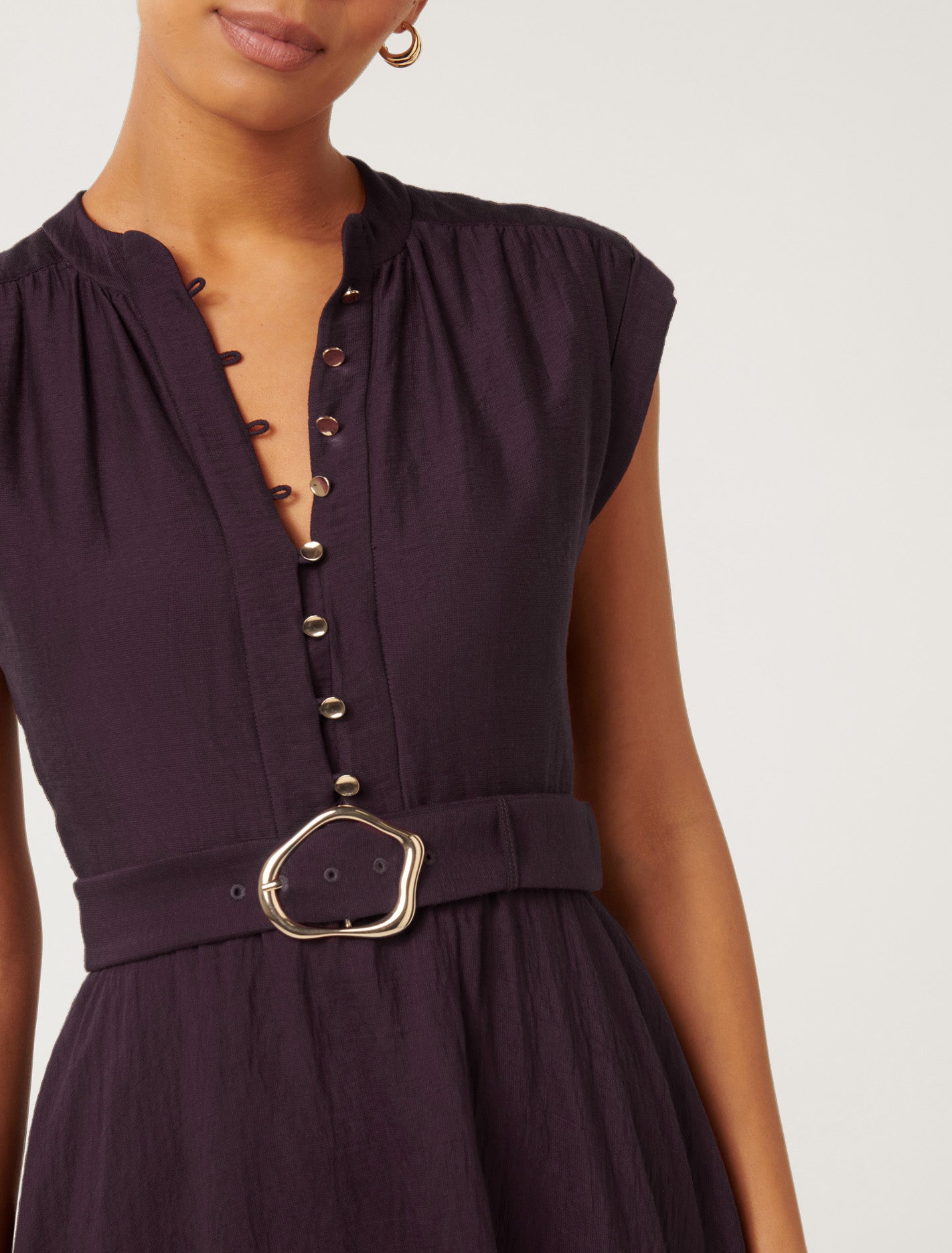Lucille Textured Belted Mini Dress