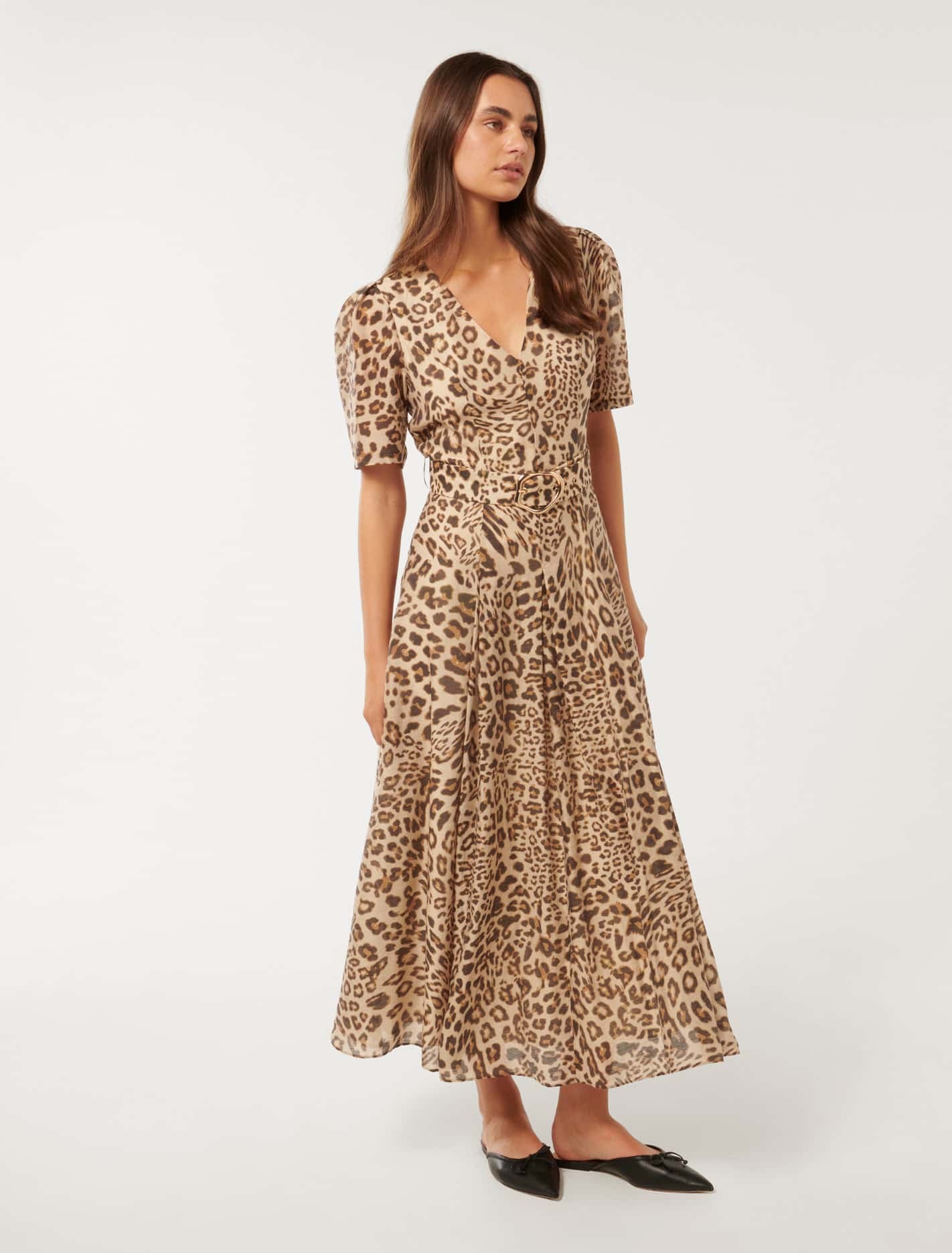 Melinda Belted Midi Dress