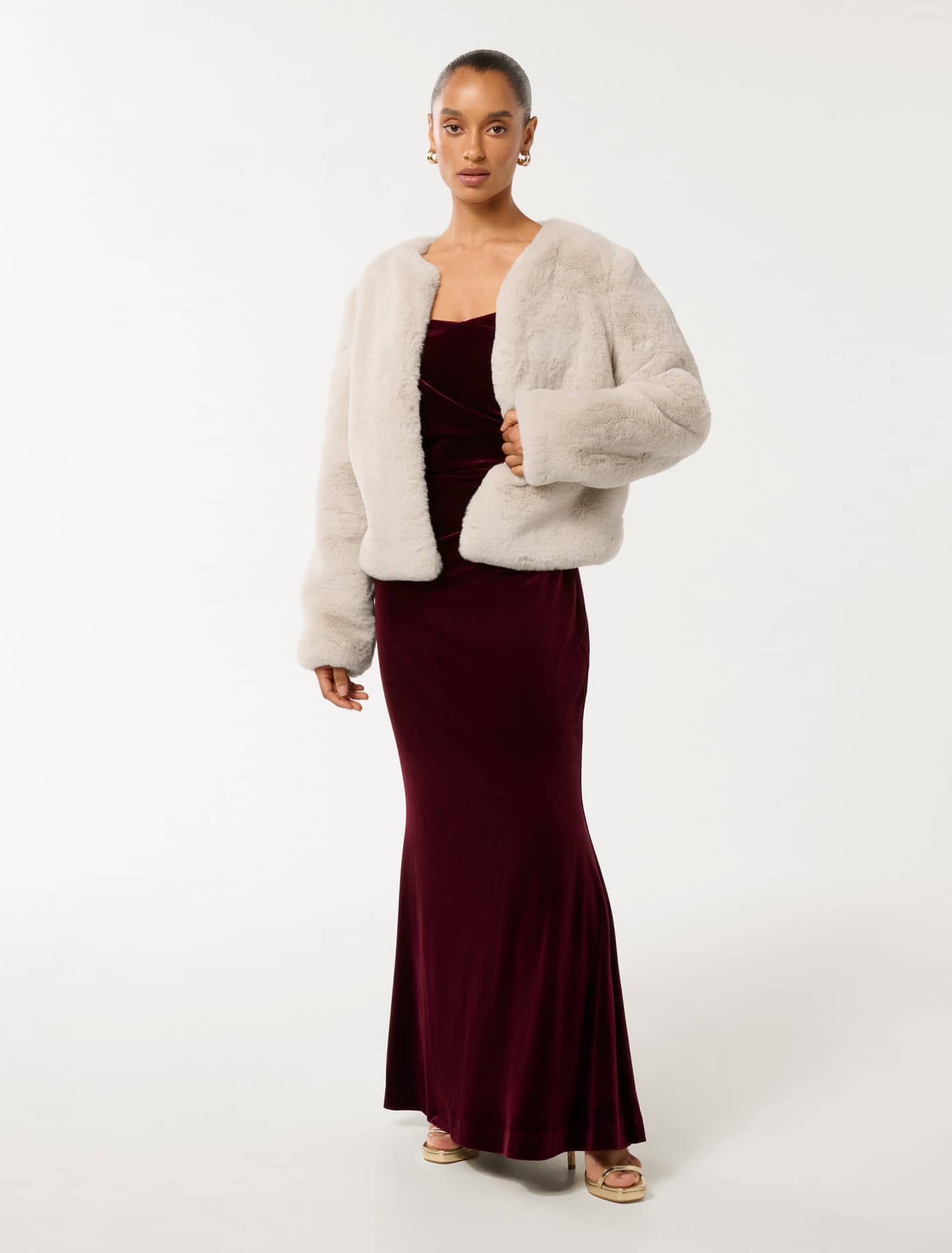 Lana Petite Faux-Fur Coat