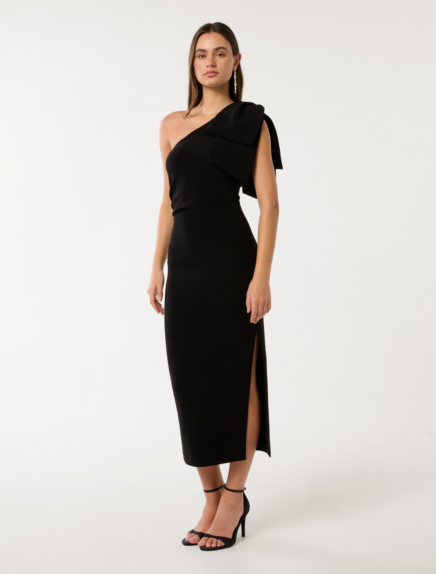 Jade Bow Bodycon Midi Dress