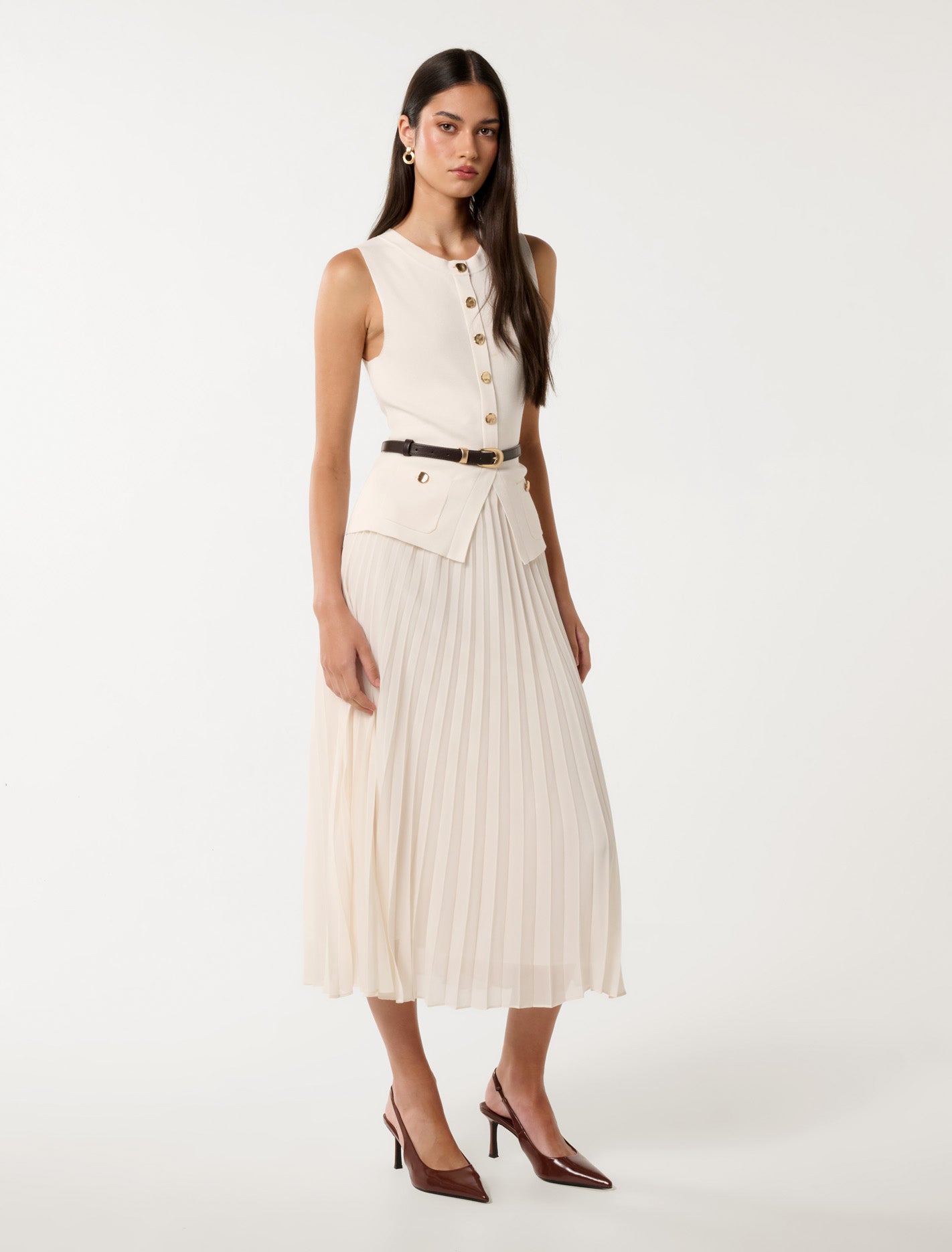 Daphne Waistcoat Midi Dress