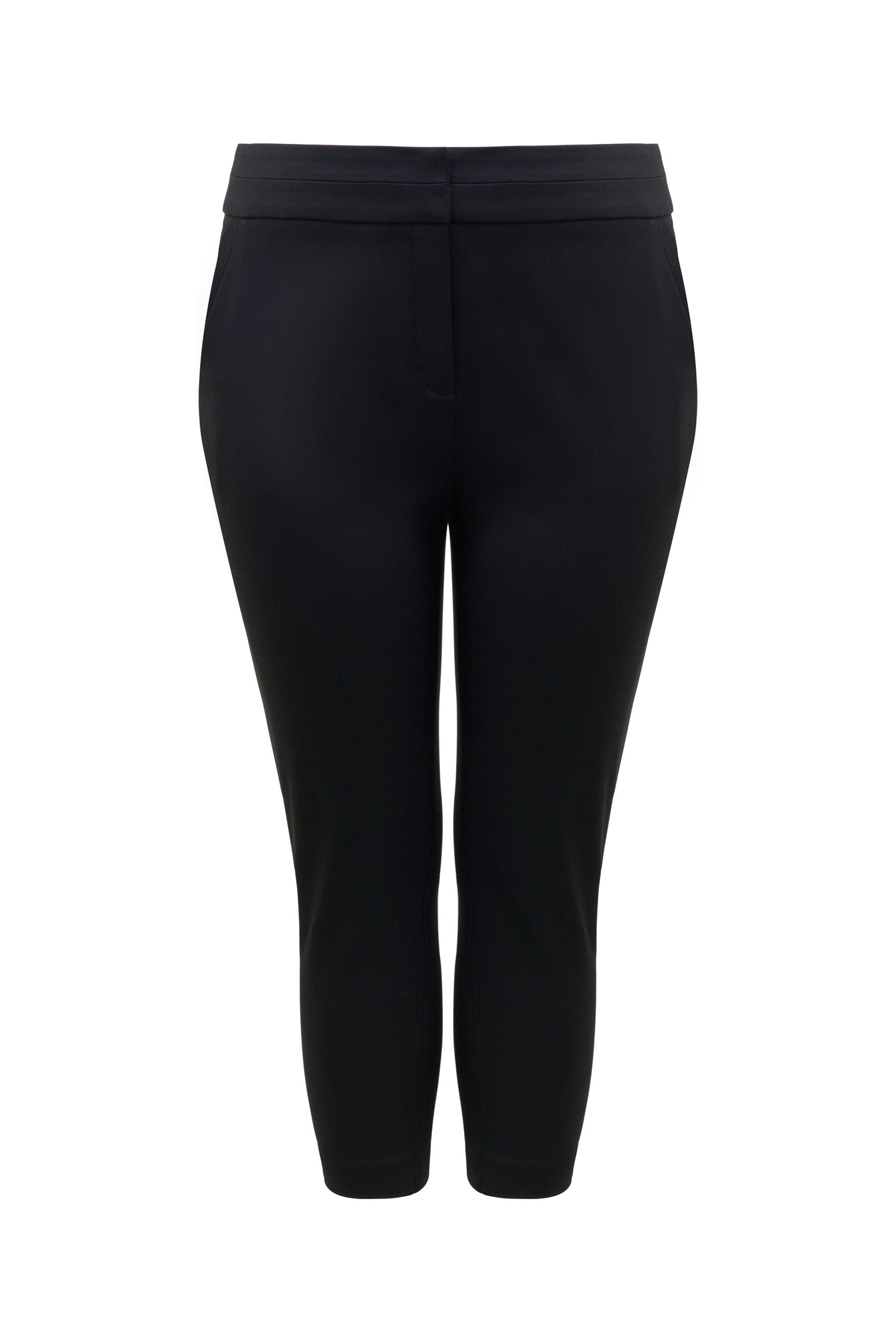 Audrey Curve High-Waist Cropped Pants