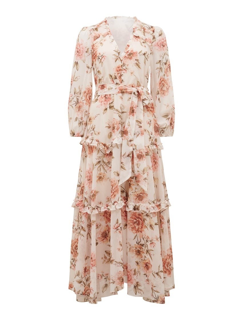 Abbie Ruffle Maxi Dress
