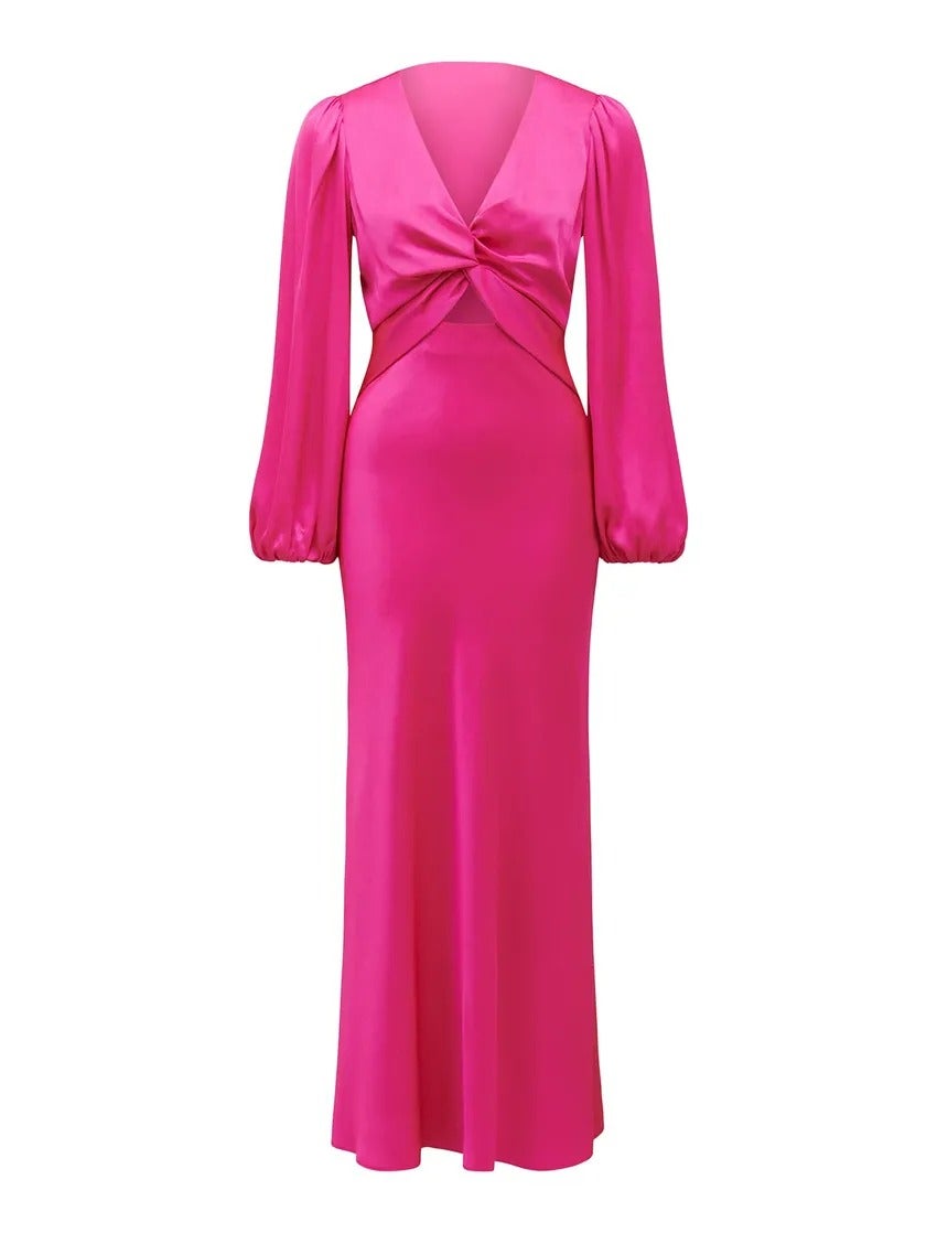 Wren Long Sleeve Twist Maxi Dress