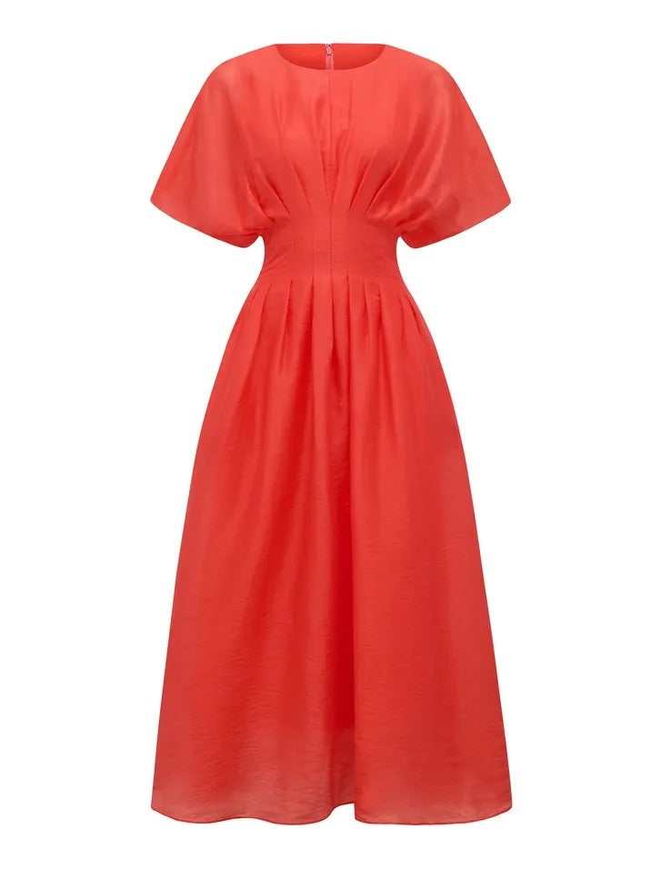 Eve Seam Detail Midi Dress | Midi Dress | Red Dress | Women's Dresses