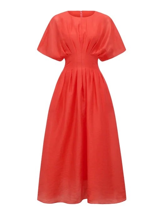 Eve - Robe midi à coutures apparentes