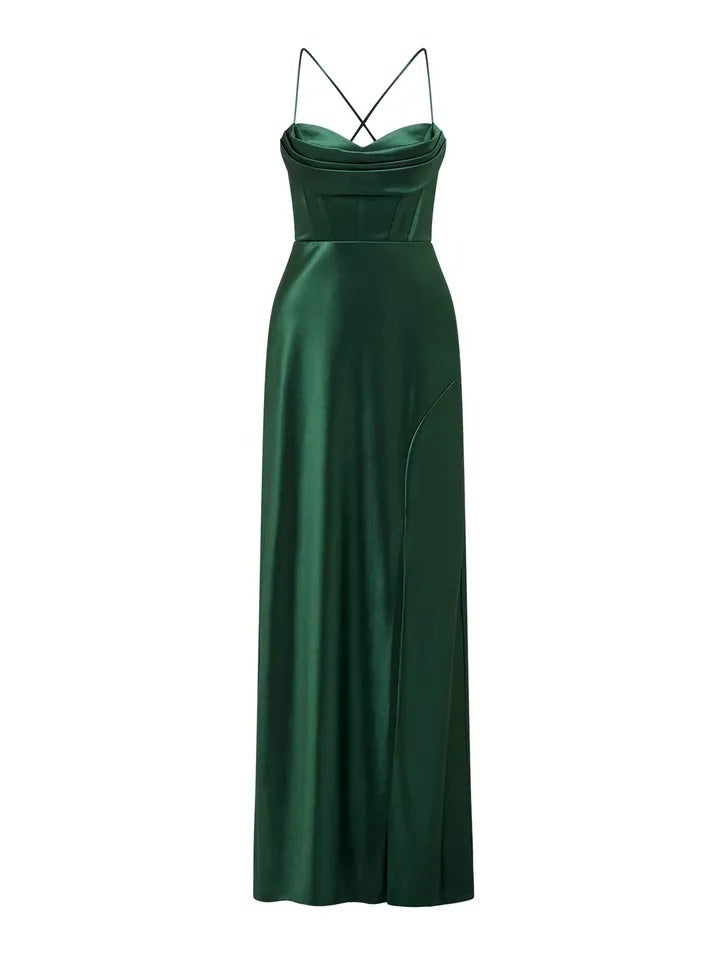 Luna Corset Satin Maxi | Maxi Dress | Prom Dress | Event Dress 