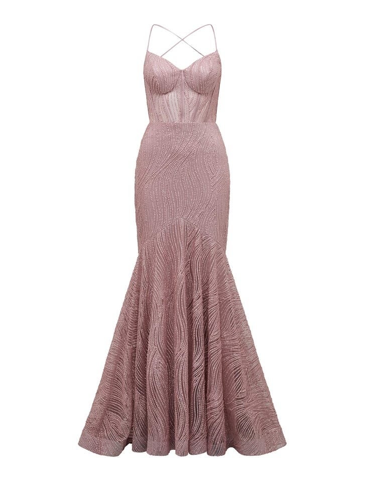 Mallory Corset Gown | Pink Dress | Prom Dress | Event Dress 