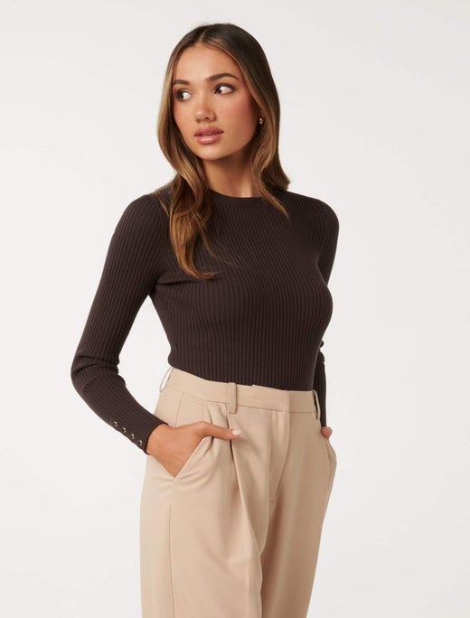 Sienna Petite Rib Knit Top