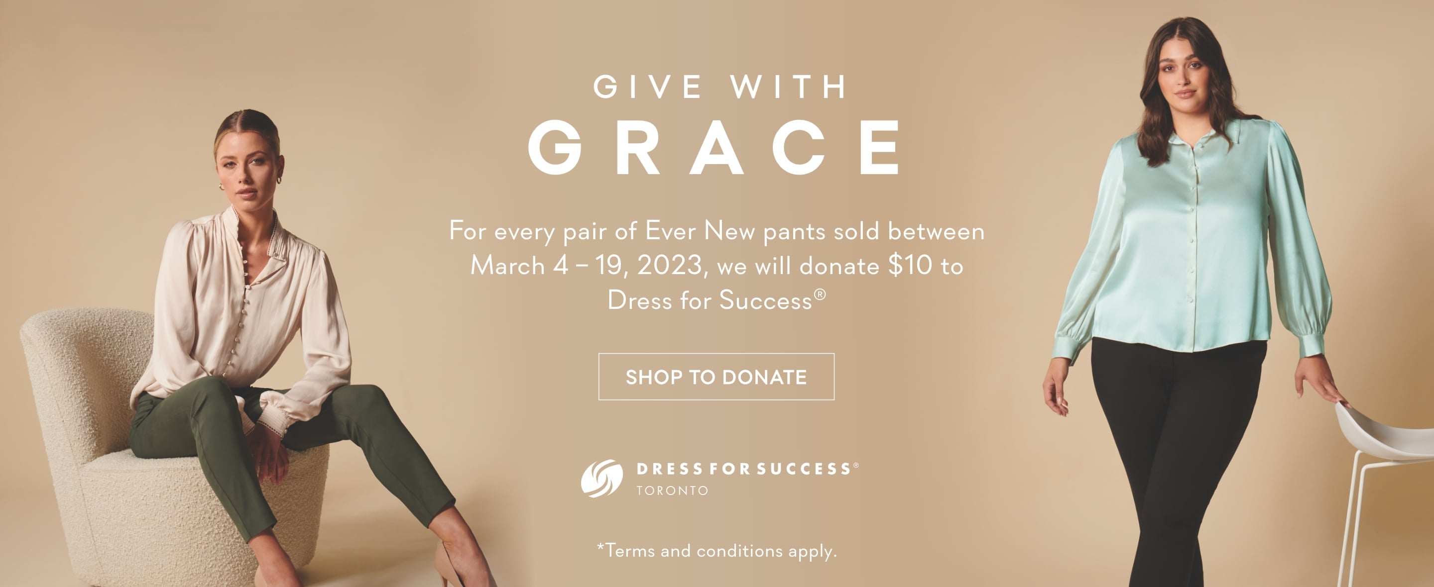 Ever New | Give With Grace | Shop To Donate