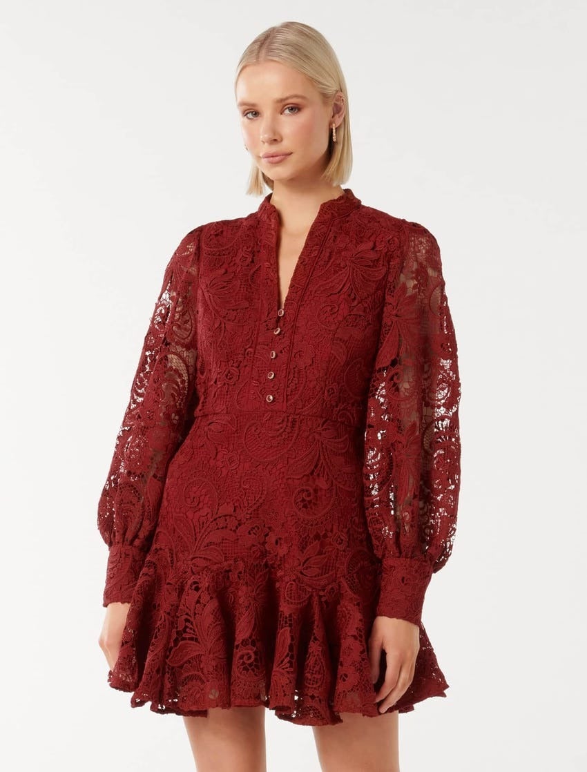 Iris Lace Mini Dress