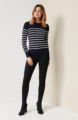 Sharon Crew-Neck Stripe Jumper