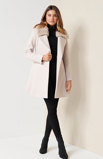 Jenna Fur Collar Coat